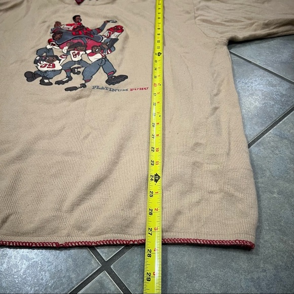 🧥 Platinum FUBU Fat Albert Sweater XL Knit Black Graphic Hip Hop Y2K Streetwear - Picture 9 of 9